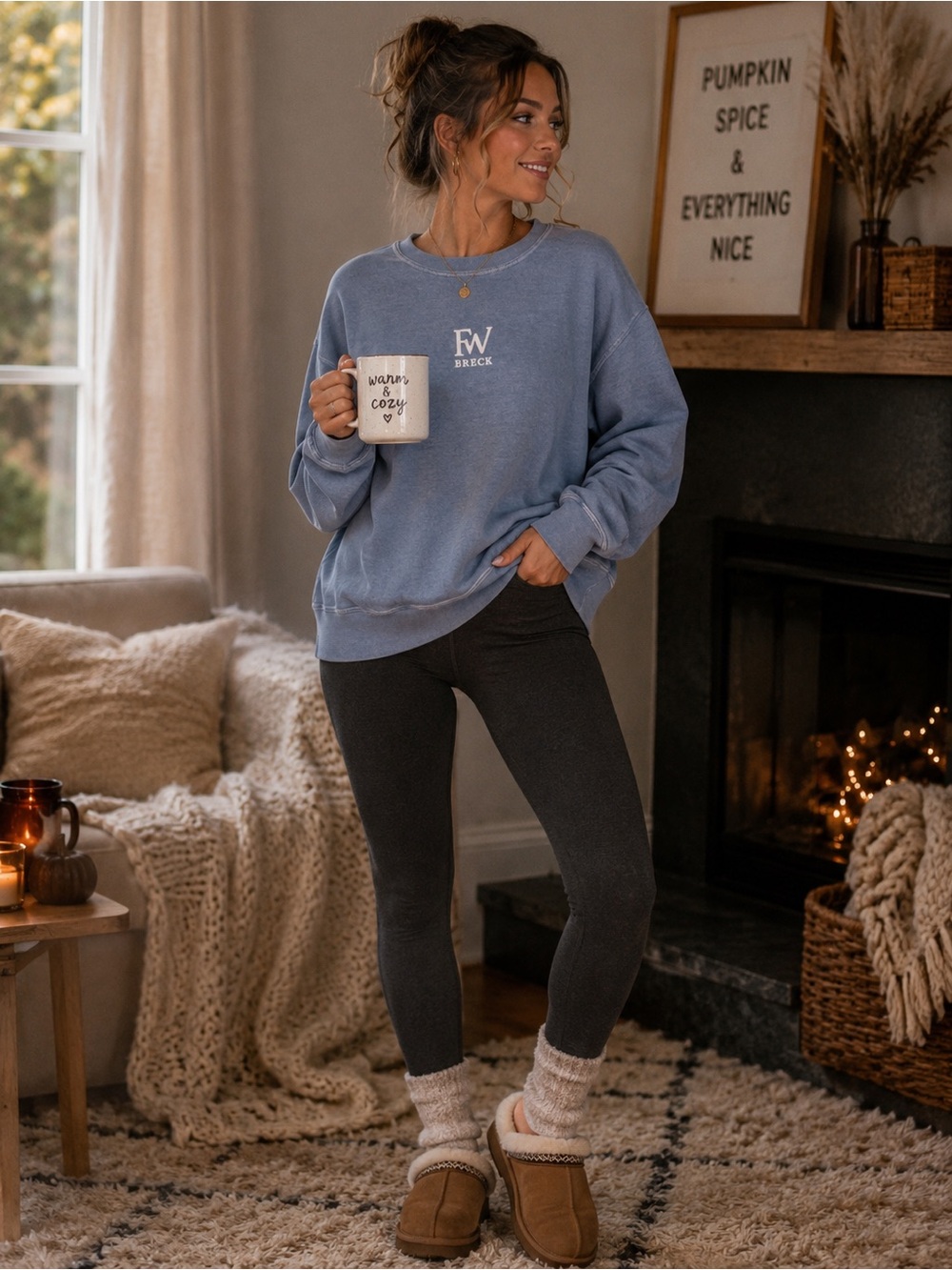 SUPER SOFT FW Breck Blue Sweatshirt